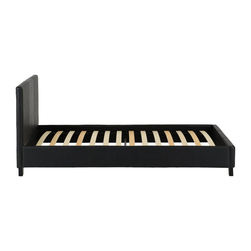 Prado 3FT Bed - Black Faux Leather
